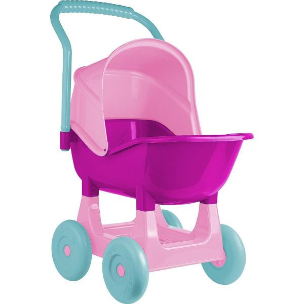 Imagem de Brinquedo Carrinho De Bebe Cry Babies Rosa 64 Cm Cotiplas