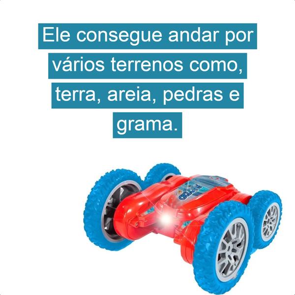 Imagem de Brinquedo Carrinho De Controle Remoto Giro 360 Graus Ciclone Roda Antiderrapante +4 Anos Polibrinq - CAR2263