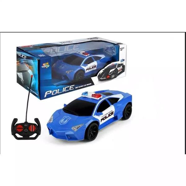 Imagem de Brinquedo Carrinho De Controle Remoto Policia com luzes