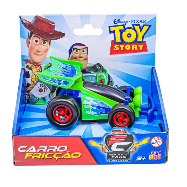 Imagem de Brinquedo Carrinho De Fricção Toy Story Infantil Personagem Woody Buzz Disney - EBN Kids