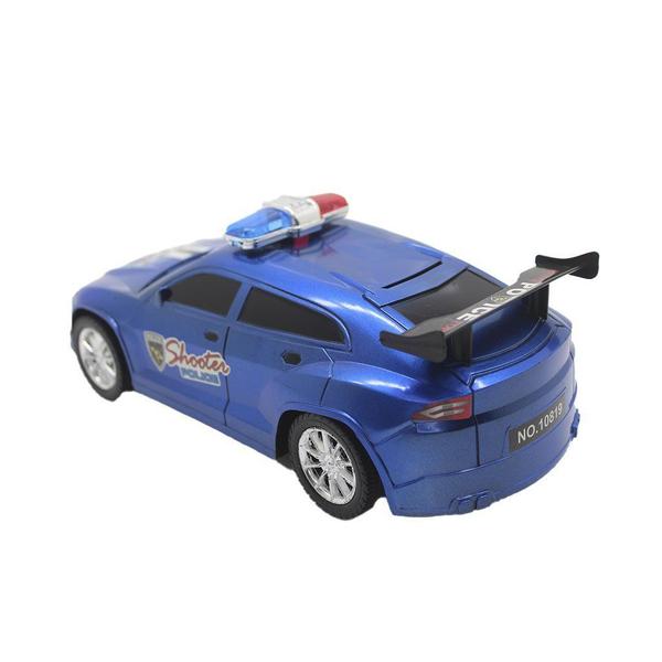 Imagem de Brinquedo Carrinho Esportivo De Policia Fricção Azul