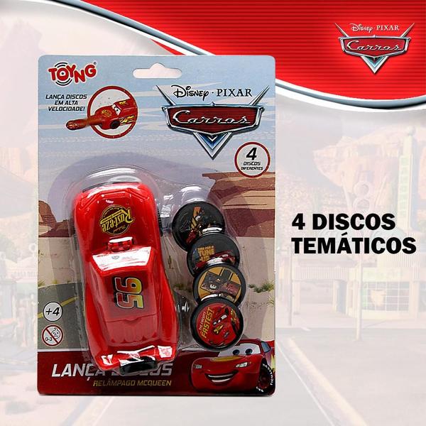 Imagem de Brinquedo Carrinho Lança Discos Relâmpago Mcqueen Em Alta Velocidade Toyng