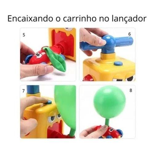 Imagem de Brinquedo Carrinho Lançador Com Balão - Movido a Balão de Ar - Bexiga Car - Fenix