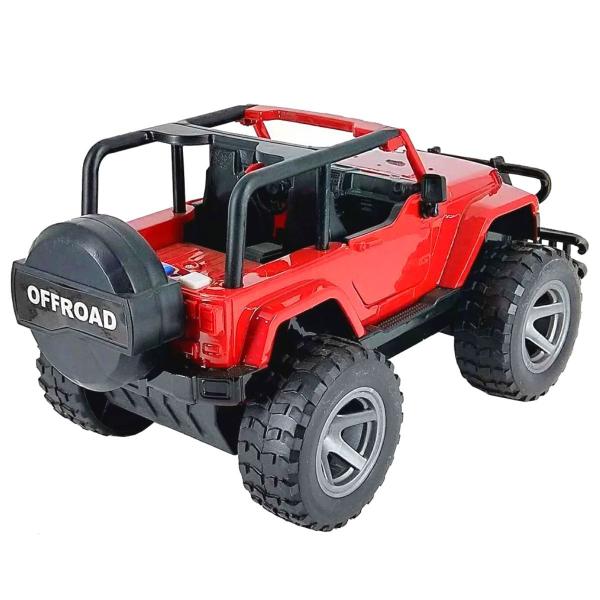 Imagem de Brinquedo carrinho Off Road Trail Vermelho com Luz Som e Fricção 1:16 - Shiny Toys 546