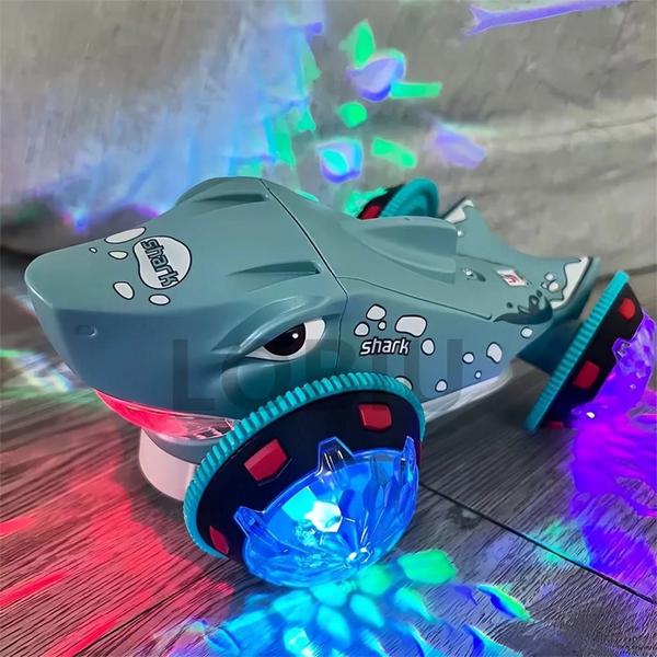 Imagem de Brinquedo carrinho tubarão 360 com luz e som