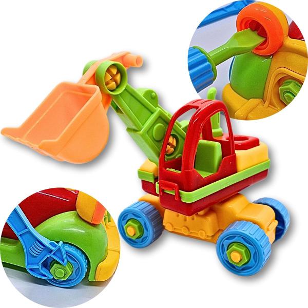 Imagem de Brinquedo Carrinhos para Montar Coleção Monta Máquinas