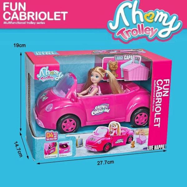 Imagem de Brinquedo Carro Com Acessórios E Mini Boneca Tipo Barbie