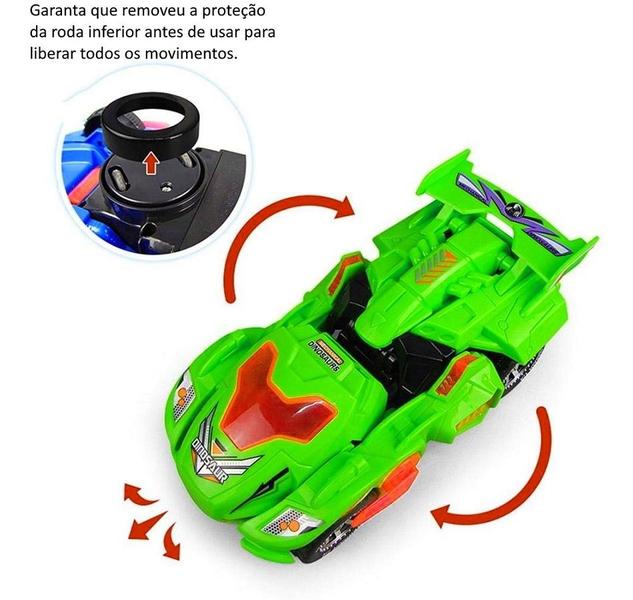 Imagem de Brinquedo Carro Musical que Vira Dinossauro Rex - 1 unidade