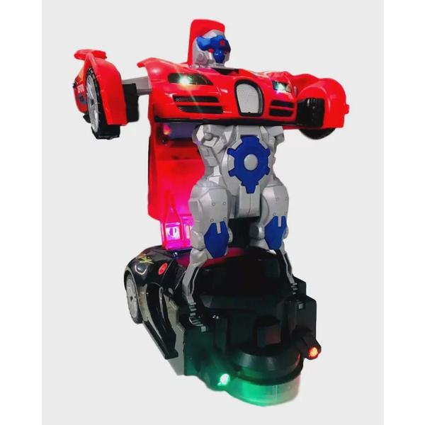 Imagem de Brinquedo Carro Robô 2 Em 1 Transformers Robot Deform - Toy King(Vermelho)