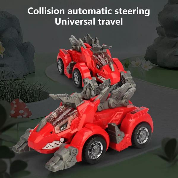 Imagem de Brinquedo carro transformes em dinossauro robo com luz e som