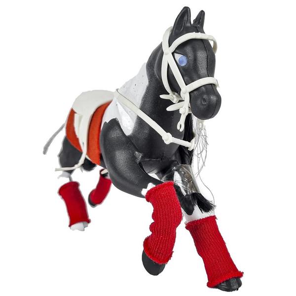 Imagem de Brinquedo Cavalo Realista Grande Animais Da Fazenda 20cm - Apolo Brinquedos