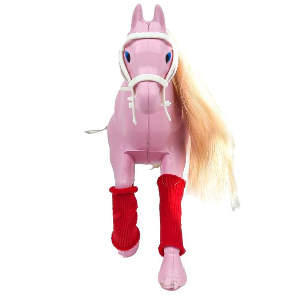 Imagem de Brinquedo Cavalo Realista Grande Animais Da Fazenda 20cm - Apolo Brinquedos