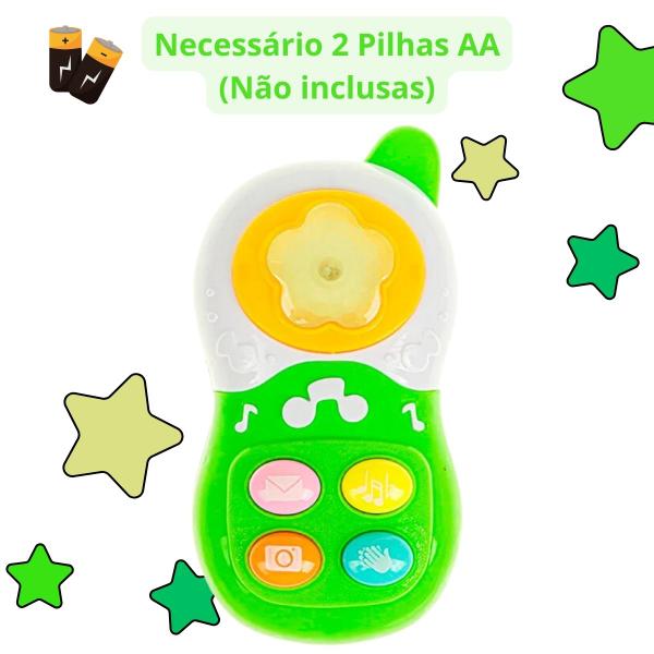 Imagem de Brinquedo Celular Baby Com Sons Musica Luz Infantil Telefone Bebê Presente Dia Crianças Divertido Educativo Interativo