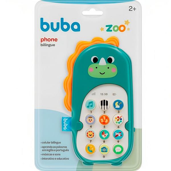 Imagem de Brinquedo Celular Bilíngue Dino Zoo 17091 - Buba