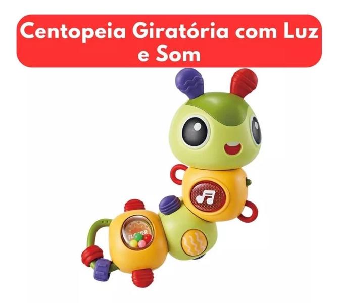 Imagem de Brinquedo Centopeia Giratória Infantil Multikids Com Luz E Som