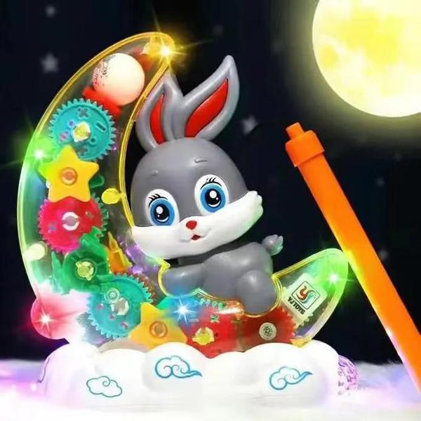 Imagem de Brinquedo Coelho Moon Rabbit  na Lua Show de luzes e Músicas Bate e Volta.