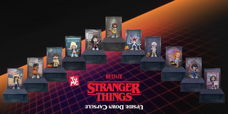 Brinquedo colecionável YuMe Stranger Things Upside Down, pacote