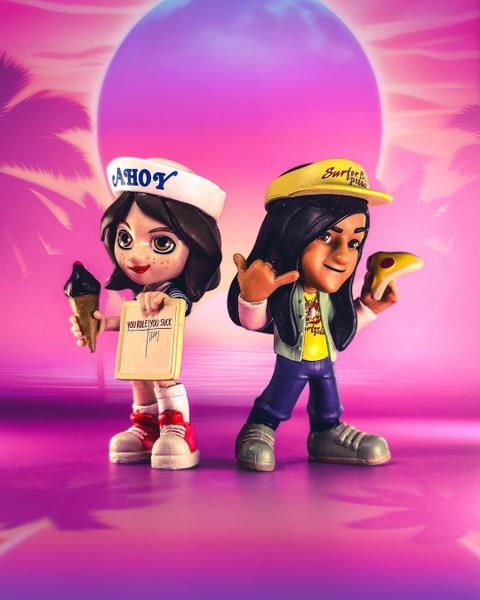 Brinquedo colecionável YuMe Stranger Things Upside Down, pacote