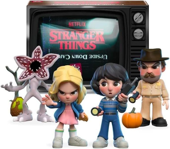 Brinquedo colecionável YuMe Stranger Things Upside Down, pacote