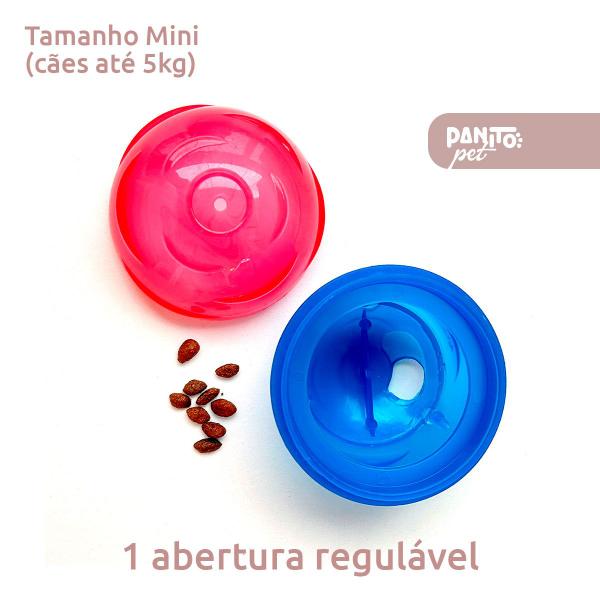 Imagem de Brinquedo Comedouro Lento Petball Bola para Cães P Bolinha Dispenser Petisco - Pet até 15kg