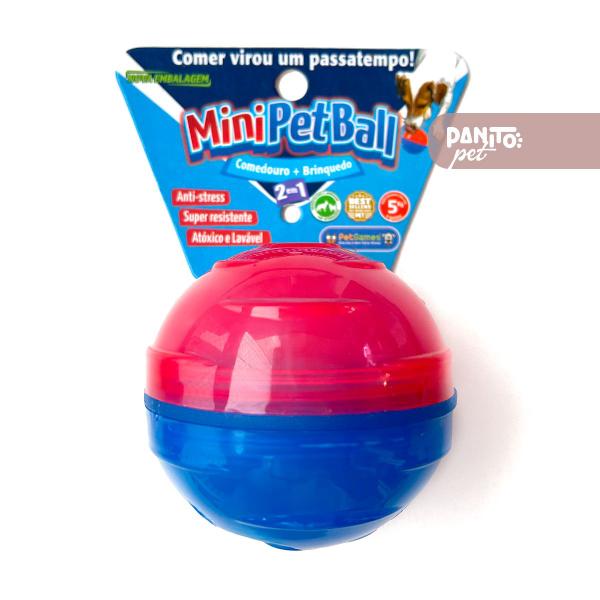 Imagem de Brinquedo Comedouro Lento Petball Bola para Cães P Bolinha Dispenser Petisco - Pet até 15kg