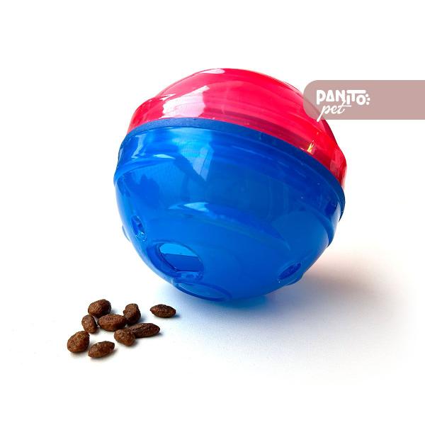 Imagem de Brinquedo Comedouro Lento Petball Bola para Cães P ou Mini Bolinha Dispenser Petisco Interativo