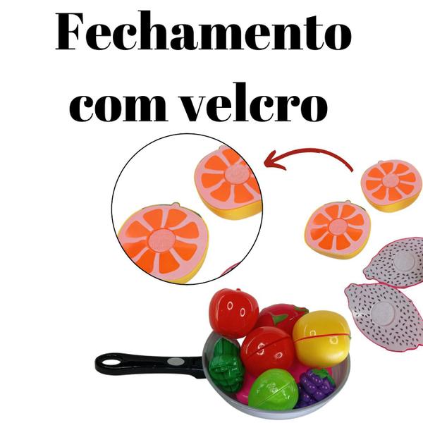 Imagem de Brinquedo Comidinha Feira Fruta Colante Masterchef 10 Peças