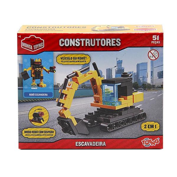 Imagem de Brinquedo Construtores Escavadeira Ou Robô Movido À Fricção Toyng