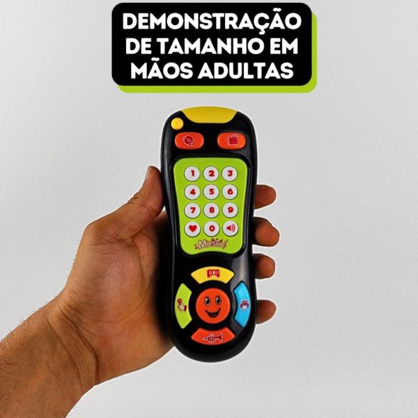 Imagem de Brinquedo Controle Remoto Musical Com Sons E Luz Para Bebês