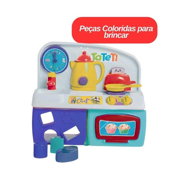 Imagem de Brinquedo Cozinha Baby Chef Tateti Calesita Ref.316 Amarelo