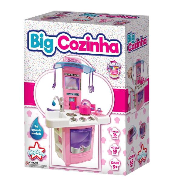 Brinquedo Cozinha Completa + Acessórios Big Star 16 Peças Imagem de Brinquedo Cozinha Completa + Acessórios Big Star 16 Peças