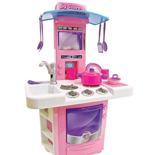 Brinquedo Cozinha Completa + Acessórios Big Star 16 Peças Imagem de Brinquedo Cozinha Completa + Acessórios Big Star 16 Peças
