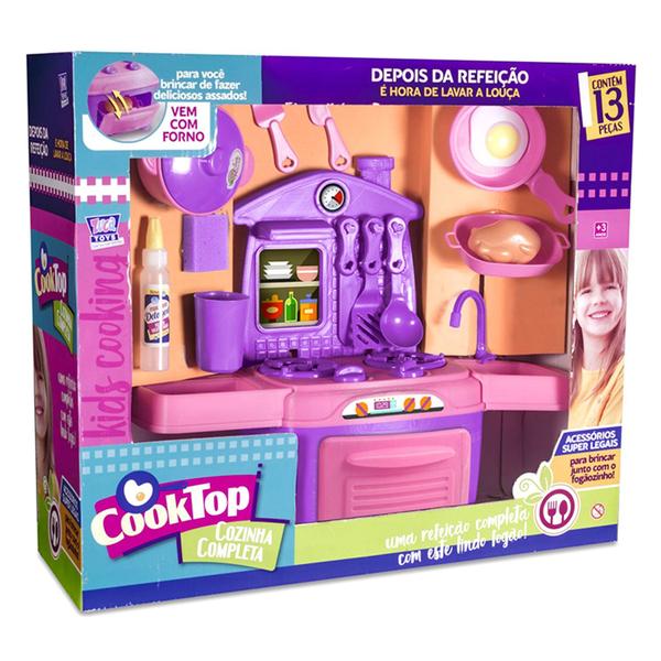 Imagem de Brinquedo Cozinha Completa Rosa Meninas - Zuca Toys