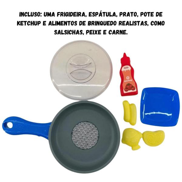 Imagem de Brinquedo Cozinha Frigideira Waffle Maker Azul Magic Gourmet