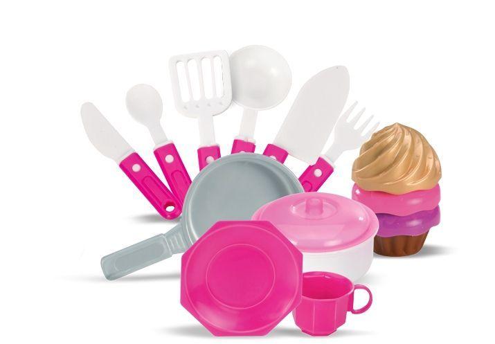 Imagem de Brinquedo Cozinha Infantil Menina Princesas Rosa 89 Cm - Magic Toys