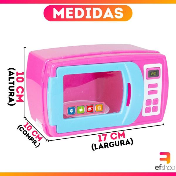 Imagem de Brinquedo Cozinha Menina micro-Ondas Infantil Cor Sortida