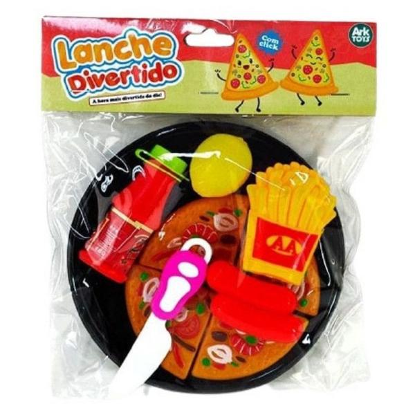 Imagem de Brinquedo Crec Crec Hora do Lanche Pizza com Bandeja 10 Pç