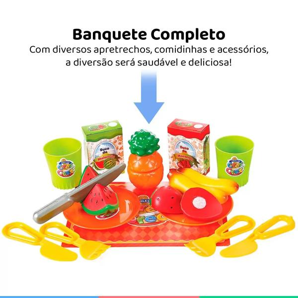 Imagem de Brinquedo Crec Crec Salada De Frutas Com Tiras Autocolantes Infantil +3 Anos Big Star