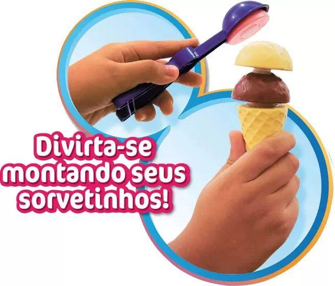 Imagem de Brinquedo Crec Crec Sorveteria Com Tiras Autocolantes Infantil +3 anos Big Star