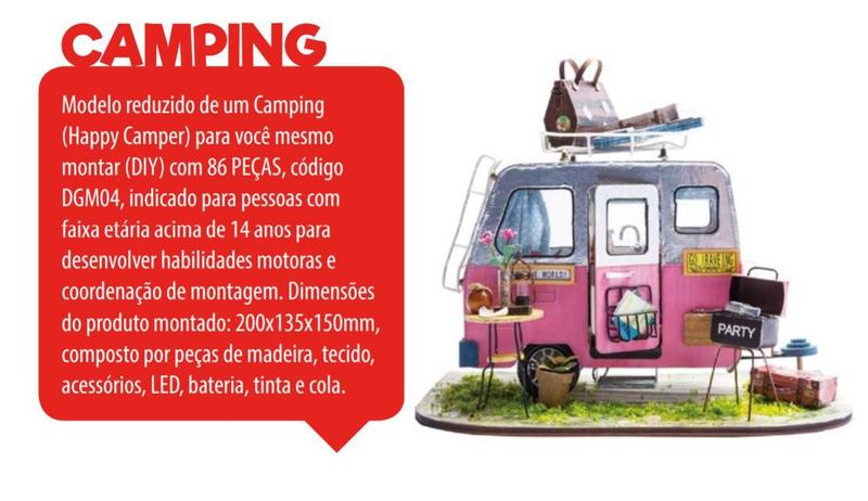 Imagem de Brinquedo Criança Diy House Tema Camping