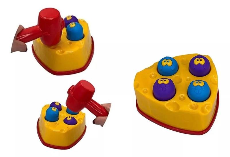 Imagem de Brinquedo Criança Infantil Bate Martelo Rata Tuff Educativo