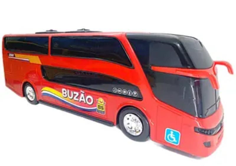 Imagem de Brinquedo Criança Onibus Buzão Brinquedo Grande Original- 43 cm