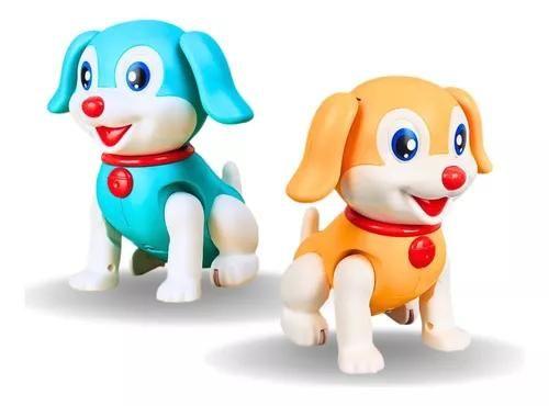 Imagem de Brinquedo Crianças Robô Cachorrinho Animal Rotativo Som Luz