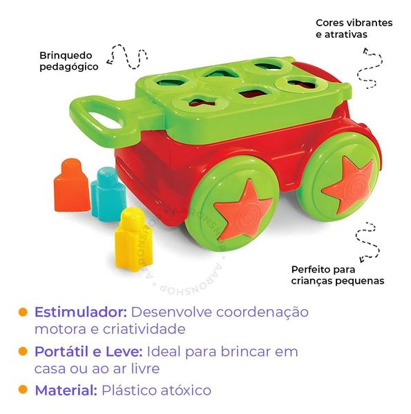 Imagem de Brinquedo Criativo Amicãozinho Educativo com Blocos de Encaixe