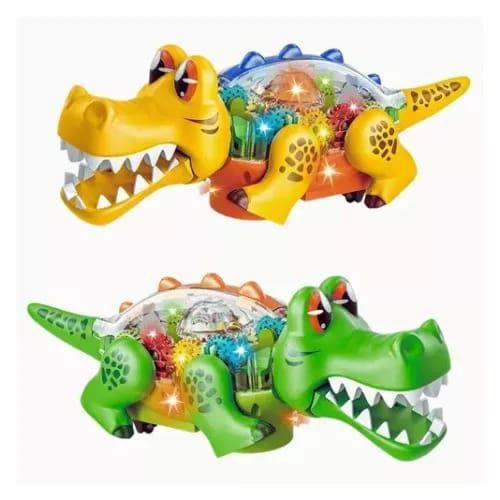 Imagem de Brinquedo Crocodilo Bate E Volta Brinquedo Com Som E Luzes