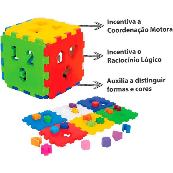 Imagem de Brinquedo Cubo Didático Grande - Mercotoys