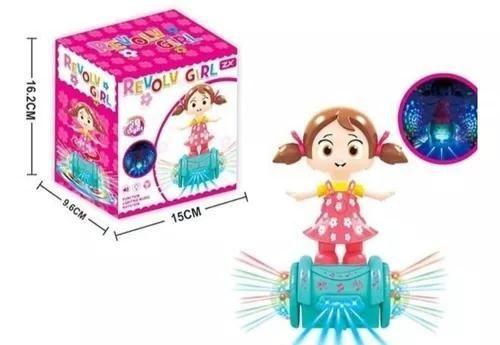 Imagem de Brinquedo Dance Girl Boneca Musical C/ Rodinhas Globo De Luz