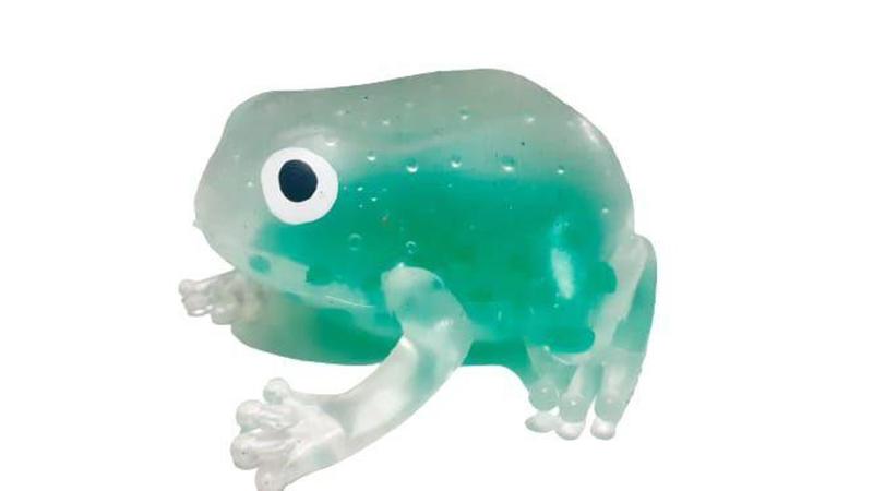 Imagem de Brinquedo de  Aperta Espreme Sapo Gruda na Parede FROGBALL - Ark Toys