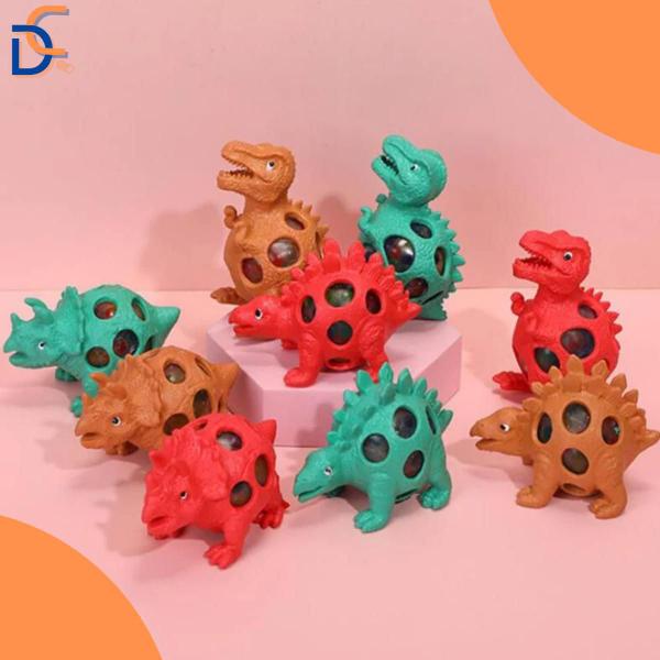 Imagem de Brinquedo de Apertar Dinossauro Anti Estresse Squishies Coloridos