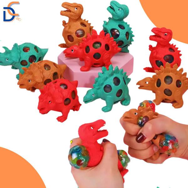 Imagem de Brinquedo de Apertar Dinossauro Anti Estresse Squishies Coloridos